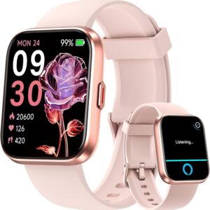 aeac Smart Watches for Women Andriod iPhone [24h Accurate Health Monitor with 5ATM Waterproof]